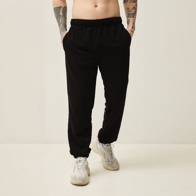 Мужские спортивные штаны весенние чёрные 30135 фото