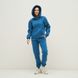 Жіночій спортивний костюм  утеплений з худі синій 30007 фото 1