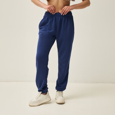 Женские спортивные штаны  весенние синие 30137 фото